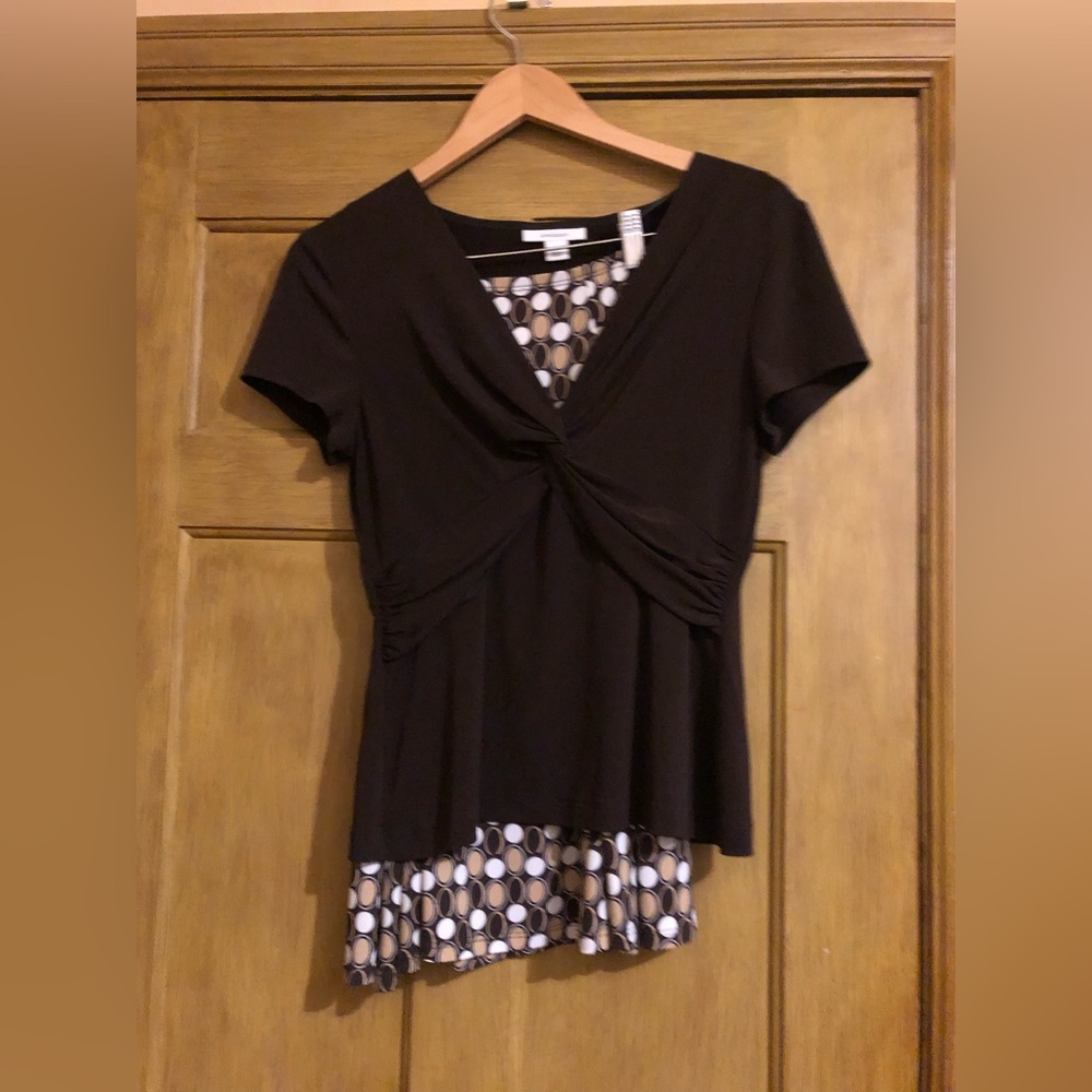 TRASHED DUE TO LACK OF INTEREST - Women’s Medium Dress Barn Brown Top & Skirt